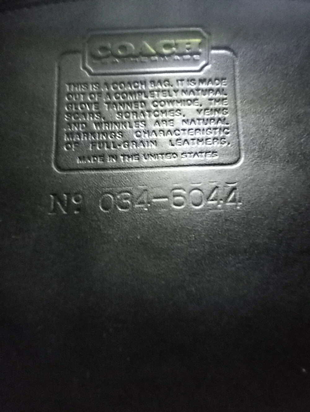 Coach Plaza Bag/Bistro Bag, #9865 Black
